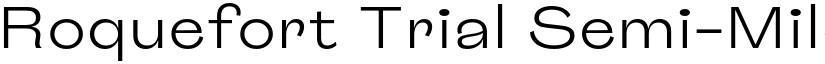 Roquefort Trial Semi-Mild font