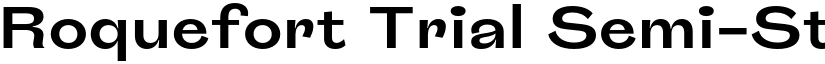 Roquefort Trial Semi-Strong font