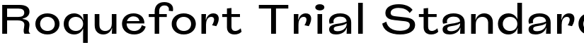 Roquefort Trial Standard font