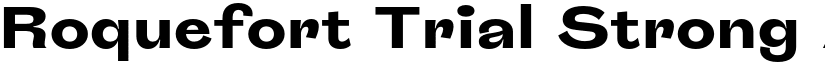 Roquefort Trial Strong font