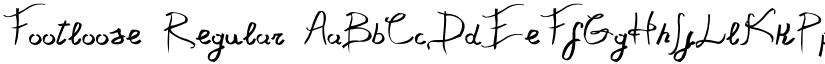 Footloose Regular font