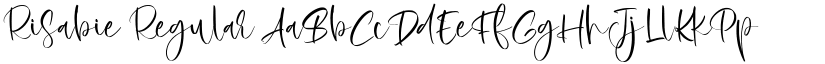 Risabie Regular font