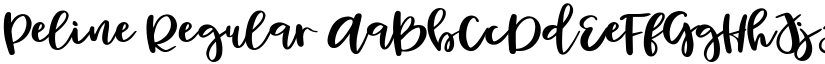 Peline Regular font