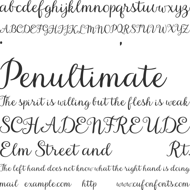 Brettany font preview