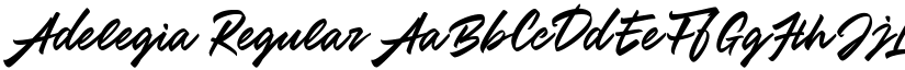 Adelegia Regular font