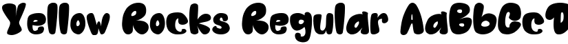 Yellow Rocks Regular font