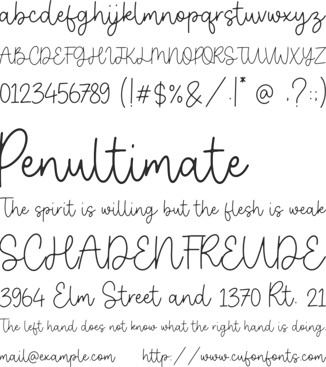 Amberstone font preview