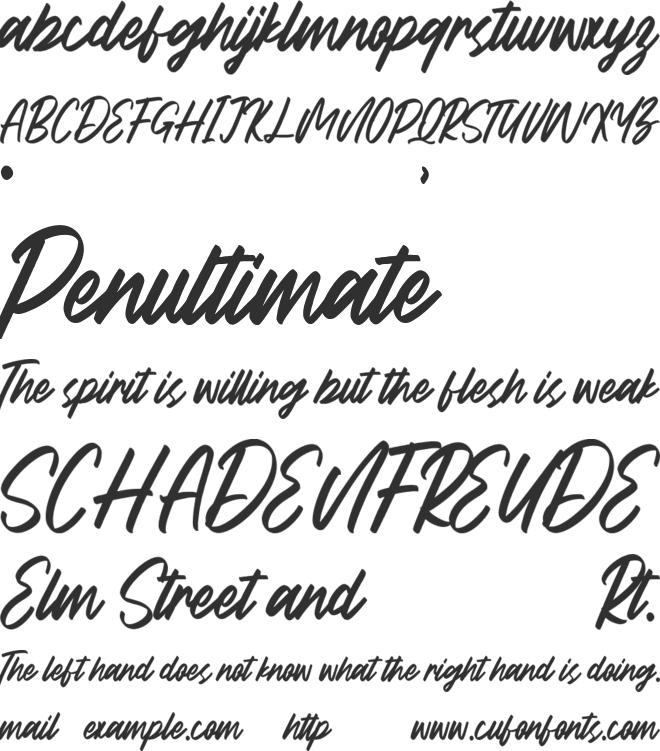 Mindfield font preview