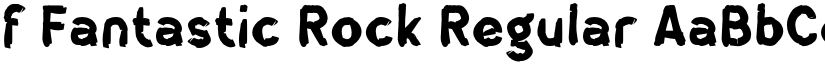 f Fantastic Rock Regular font
