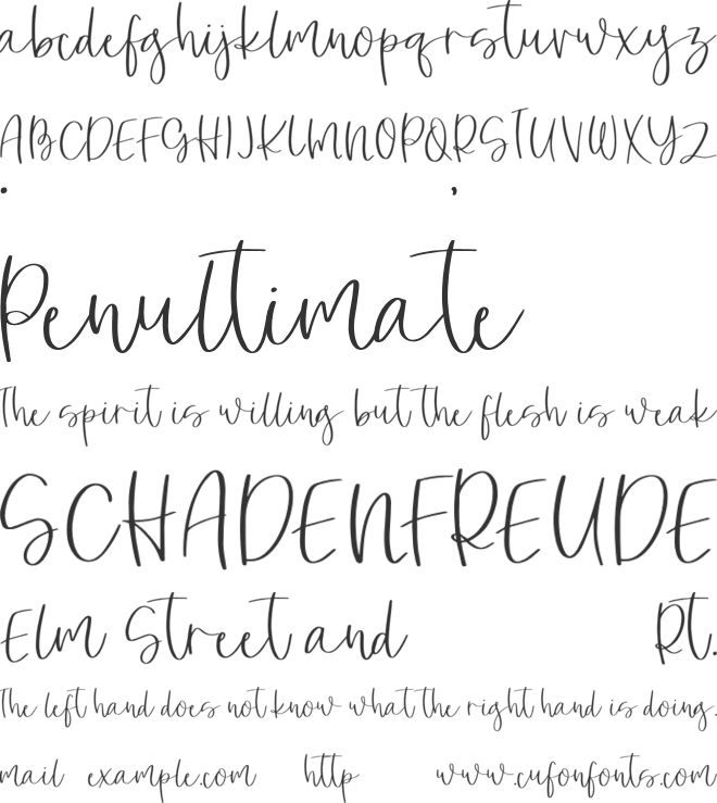 Yullia Ketty font preview