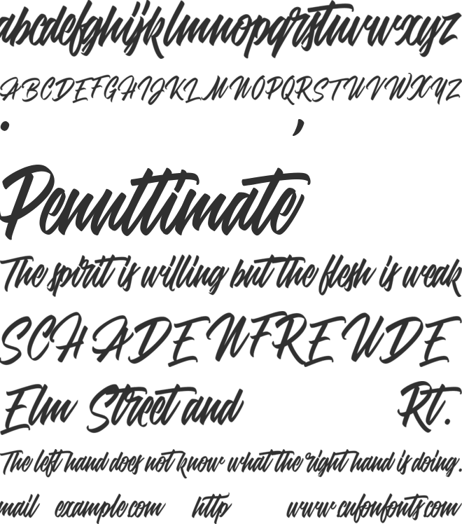 Jasmine Vellonica font preview