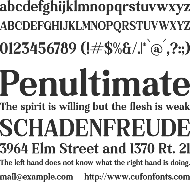 Softers font preview