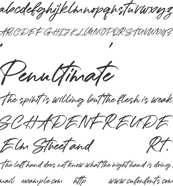 Sollane font preview