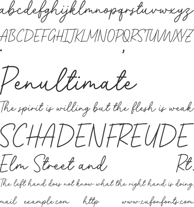 Deligona font preview