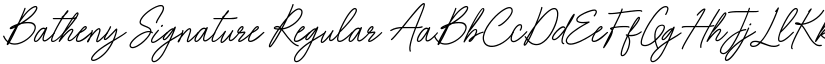 Batheny Signature font download
