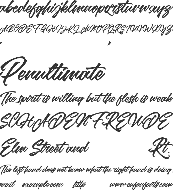 Ballmine font preview