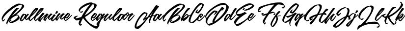 Ballmine Regular font