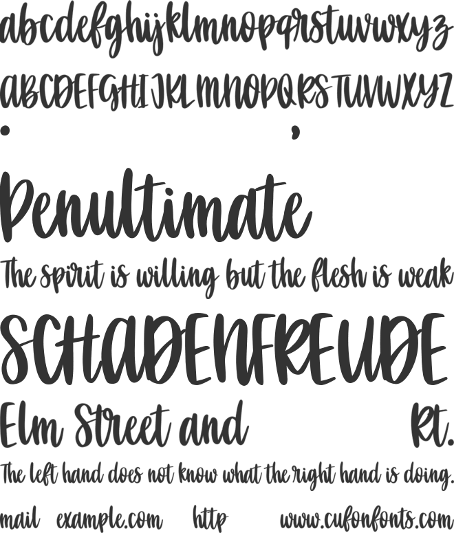 Angeluna font preview