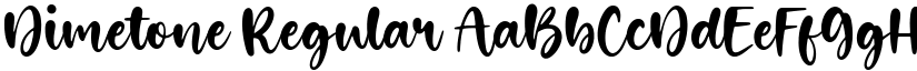 Dimetone Regular font