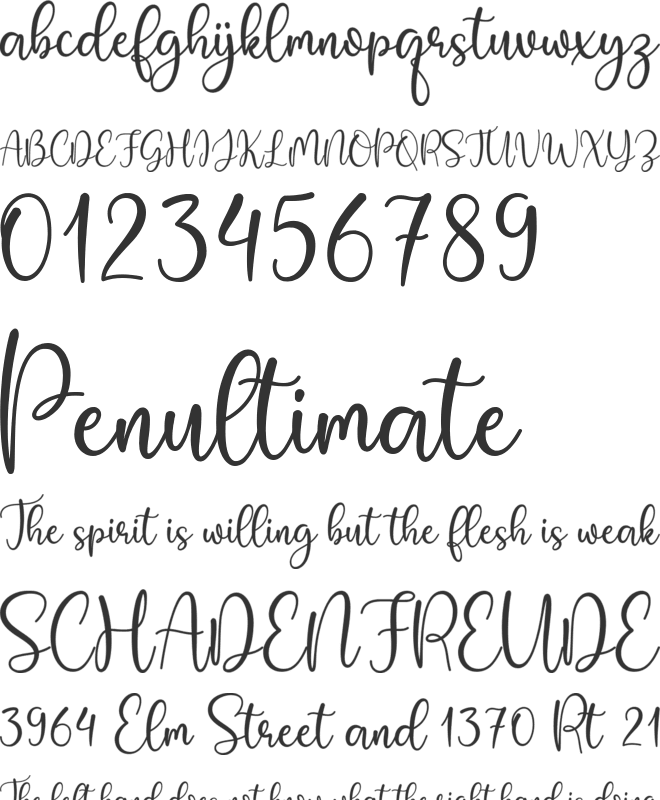 Sugar Momy font preview