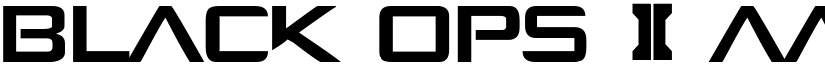 BLACK OPS 2 font