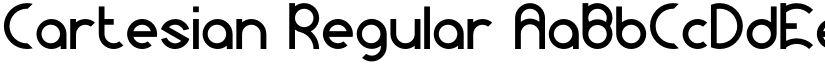 Cartesian Regular font