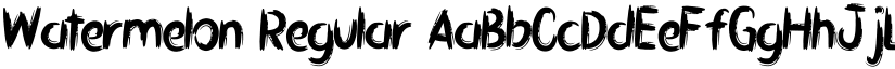 Watermelon Regular font