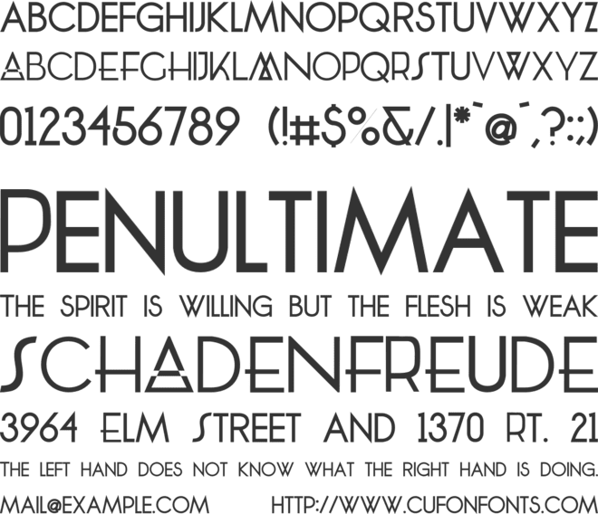 LA Cannonball font preview