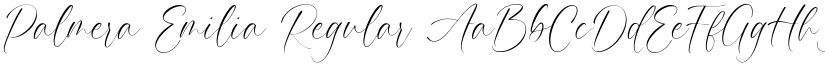 Palmera Emilia Regular font