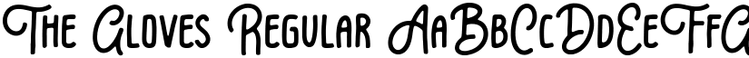 The Gloves Regular font