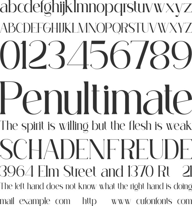 Magioline font preview