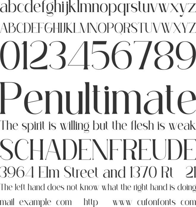 Magioline font preview