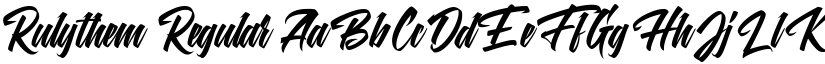 Rulythem Regular font