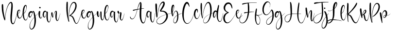 Nelgian Regular font