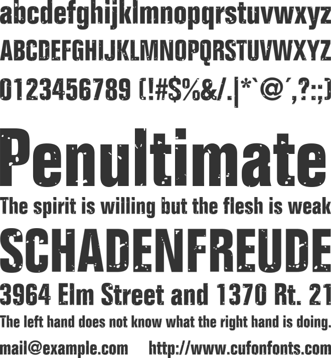 ONKELZ 2014 font preview