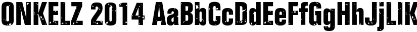 ONKELZ 2014 font