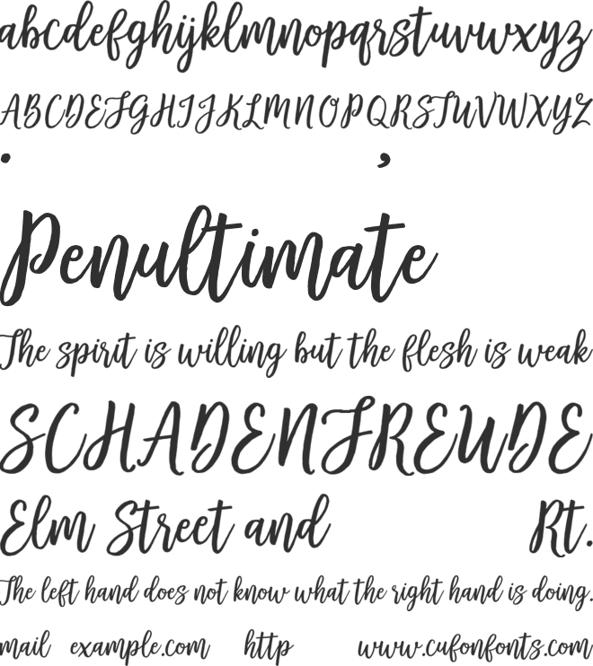 Banyline font preview