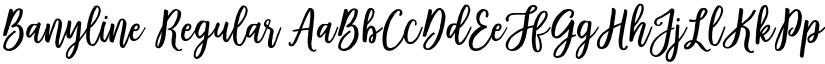 Banyline Regular font