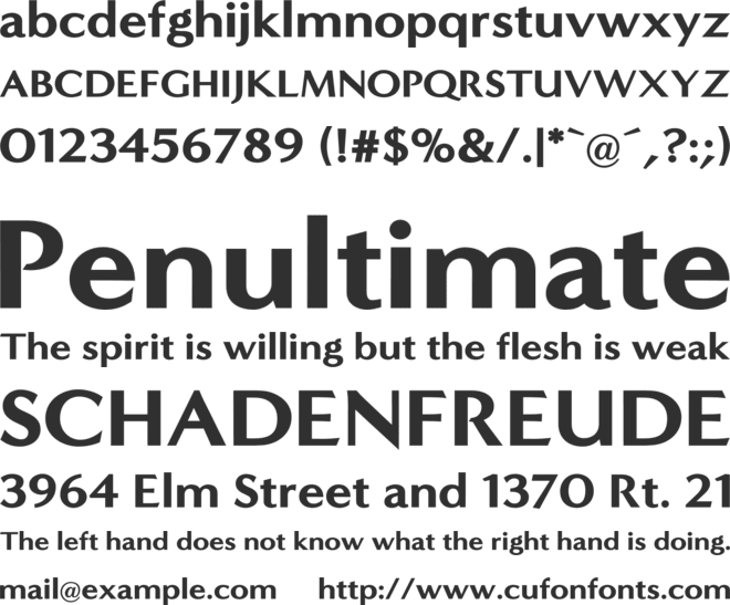 Minerva Modern Font Family  font preview