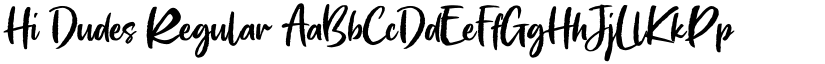Hi Dudes font download