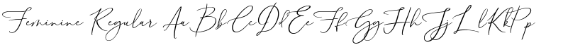Feminine Regular font