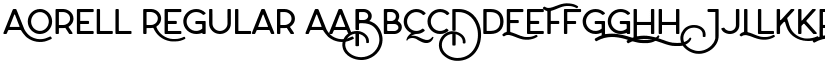 Aorell Regular font