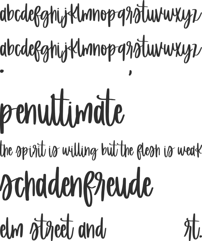 Welingtone font preview