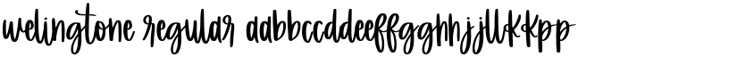 Welingtone Regular font
