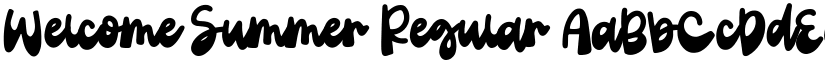 Welcome Summer Regular font