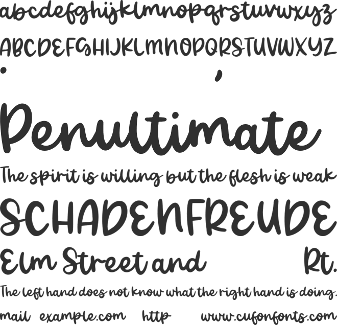 Polyline font preview