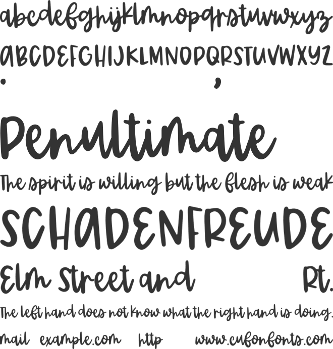 Lovely Peachy font preview