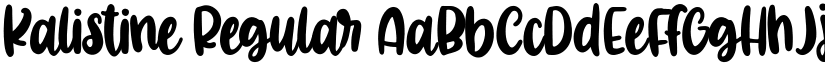Kalistine Regular font