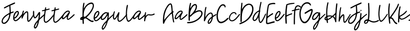 Jenytta Regular font