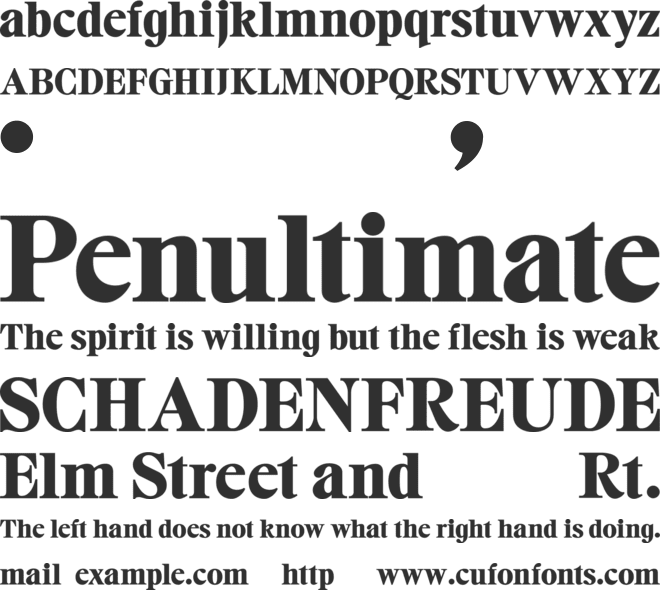 Rolend font preview